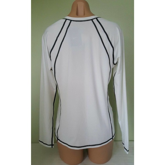 Nike white long sleeve rash guard cover up size L - Picture 4 of 4